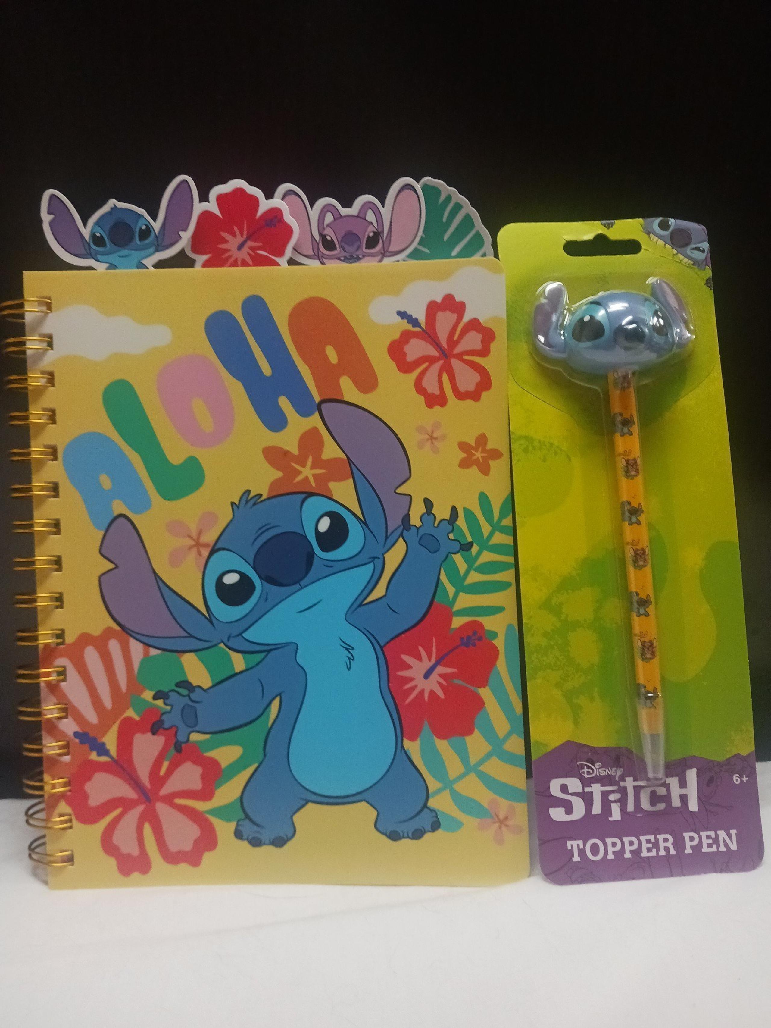 Disney Lilo & Stitch Stitch Aloha Notebook/Journal & Stitch Figural Pen NWT