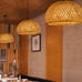 Modern Hand Knitted Bamboo Pendant Light