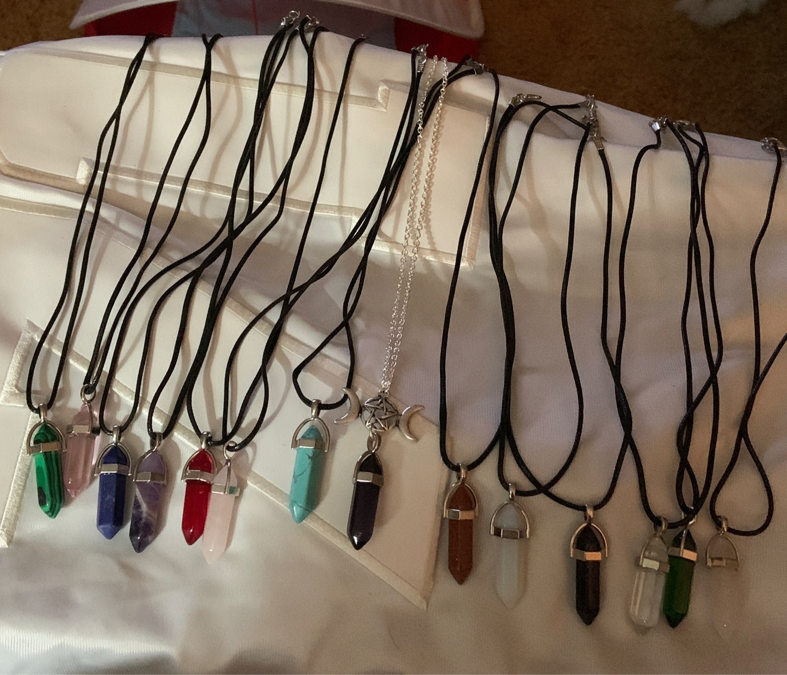 Crystal Point Stone Necklace's