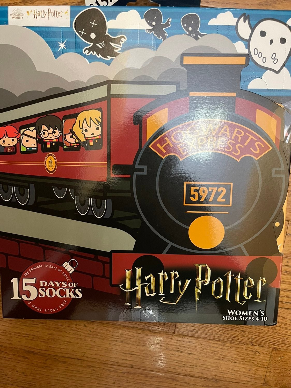 Brand New Womens Back To Hogwarts 15 days of Socks