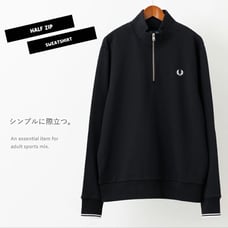 【Hard to Get】FRED PERRY Fred Perry Half-Zip Sweatshirt M