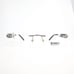 Technolite Eyeglasses Frames TFD 1017 GM Gunmetal Gray Black Rimless 54-18-140