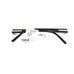 Technolite Eyeglasses Frames TFD 1017 GM Gunmetal Gray Black Rimless 54-18-140