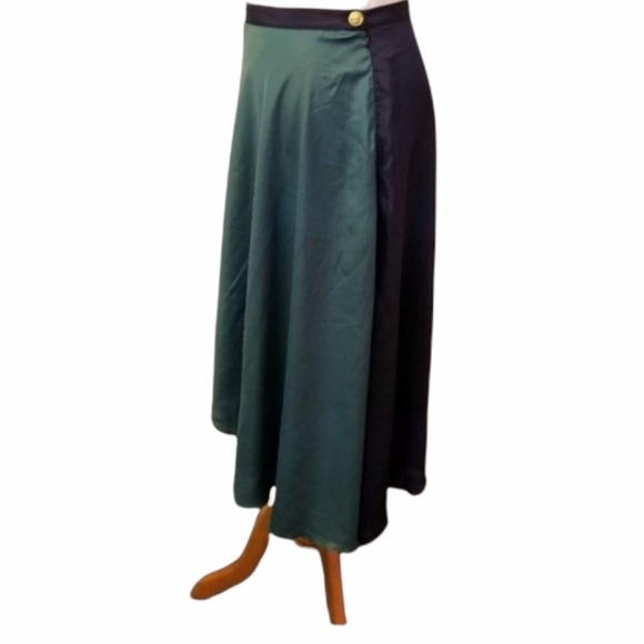 150 Alice Moon Blue and Green high low skirt women's size S (42)