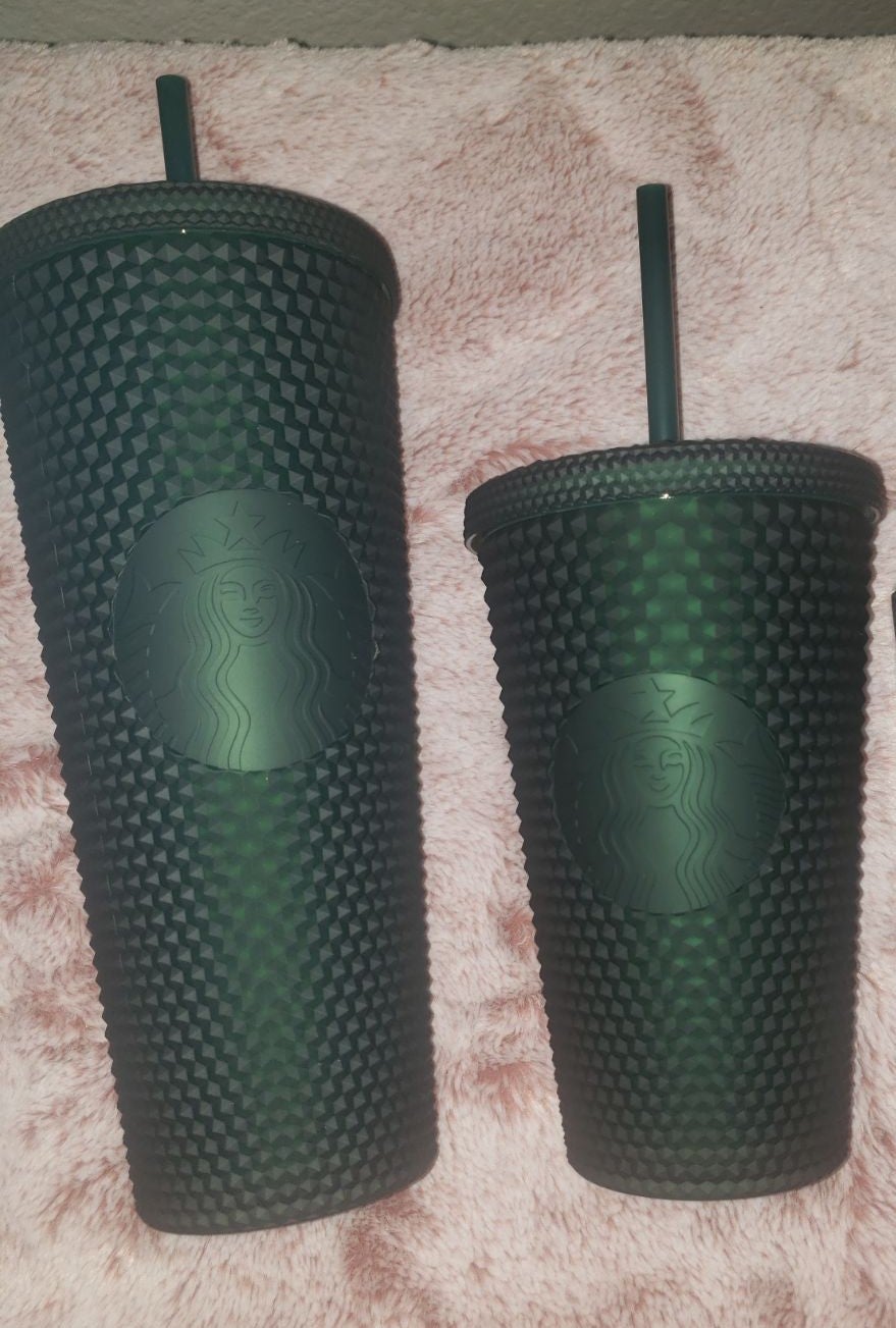 Starbucks Dark Green Studded Tumbler Set