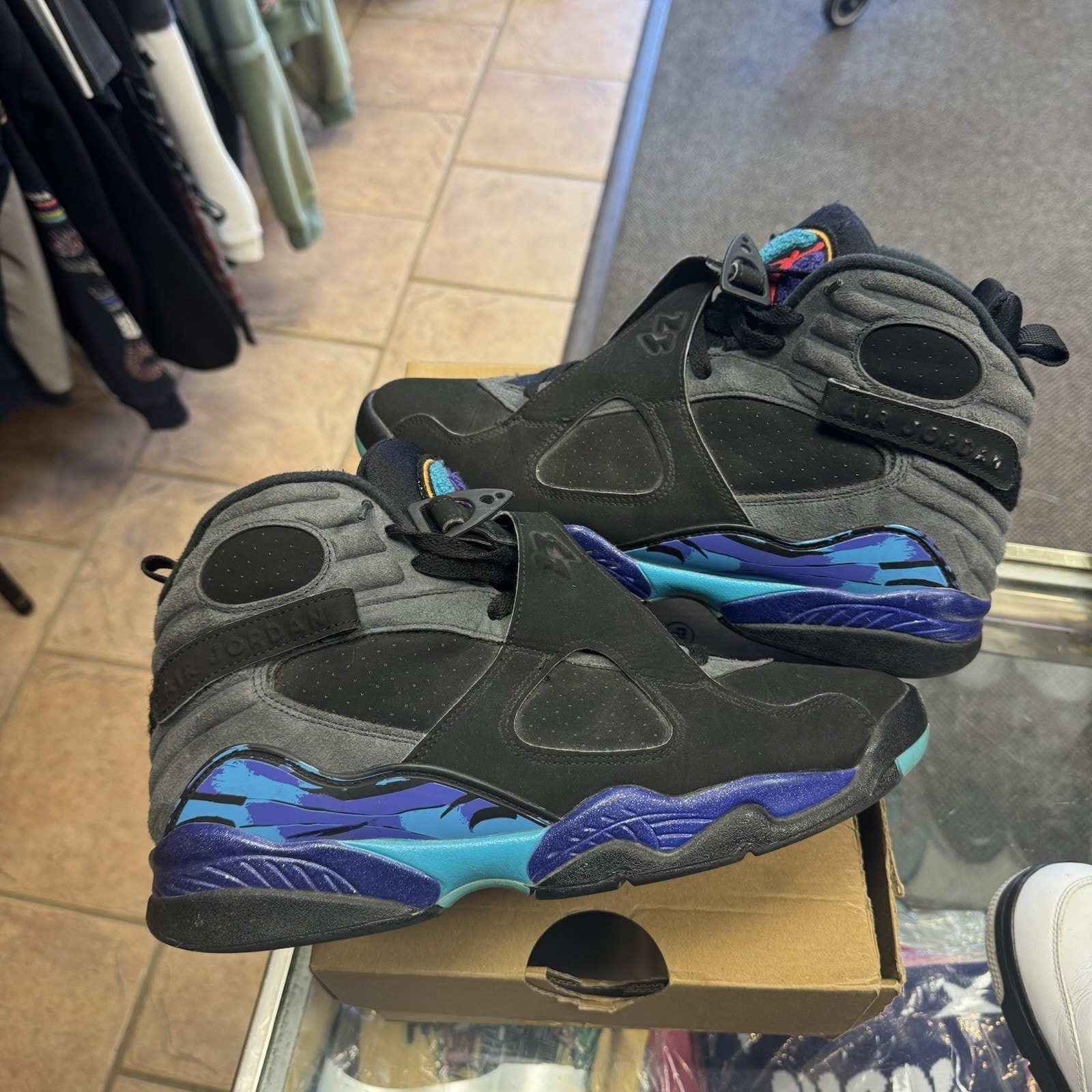 Size 11 - Nike Air Jordan 8 Retro Aqua 2015 Very Very CLEANN