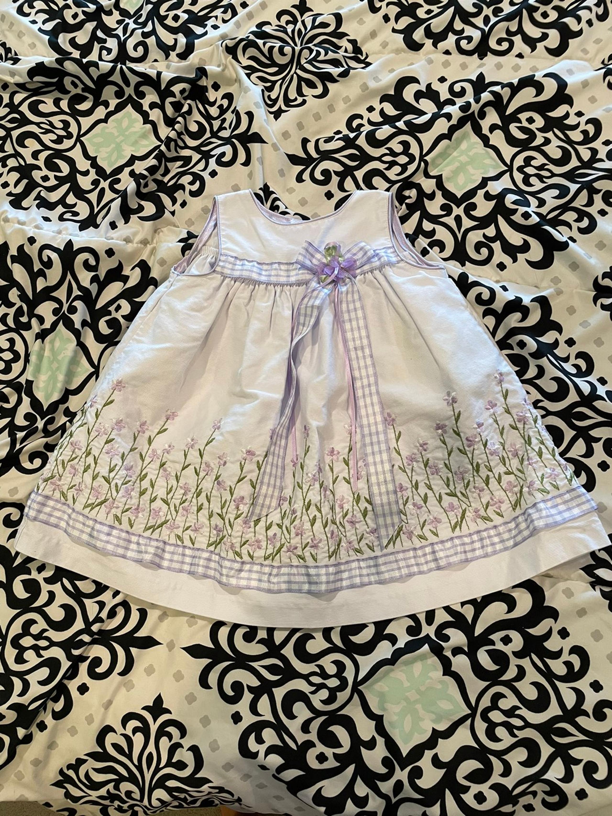 Rare editions purple flower girls dress