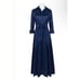 Emma Street formal gown/Maxi Shirt Dress size 8 with pockets and Bow Tie Waist