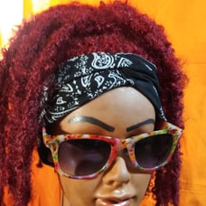 Crochet ponytail headband wig