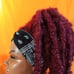 Crochet ponytail headband wig