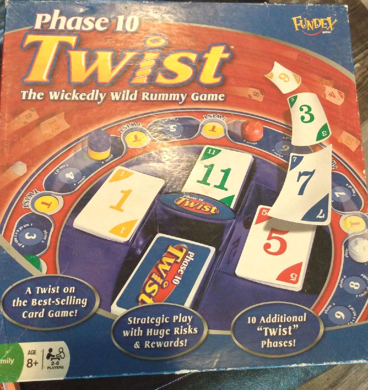 Phase 10 Twist Game rummy game