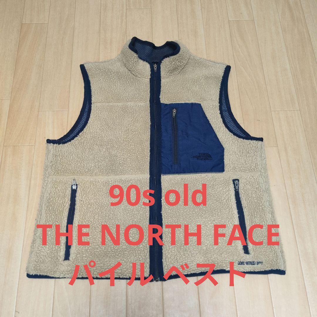 90s vintage THE NORTH FACE fleece vest, made in Japan, Size M.