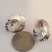 vintage 925 sterling silver navajo signed Irv Monte white buffalo post earrings