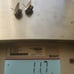 vintage 925 sterling silver navajo signed Irv Monte white buffalo post earrings