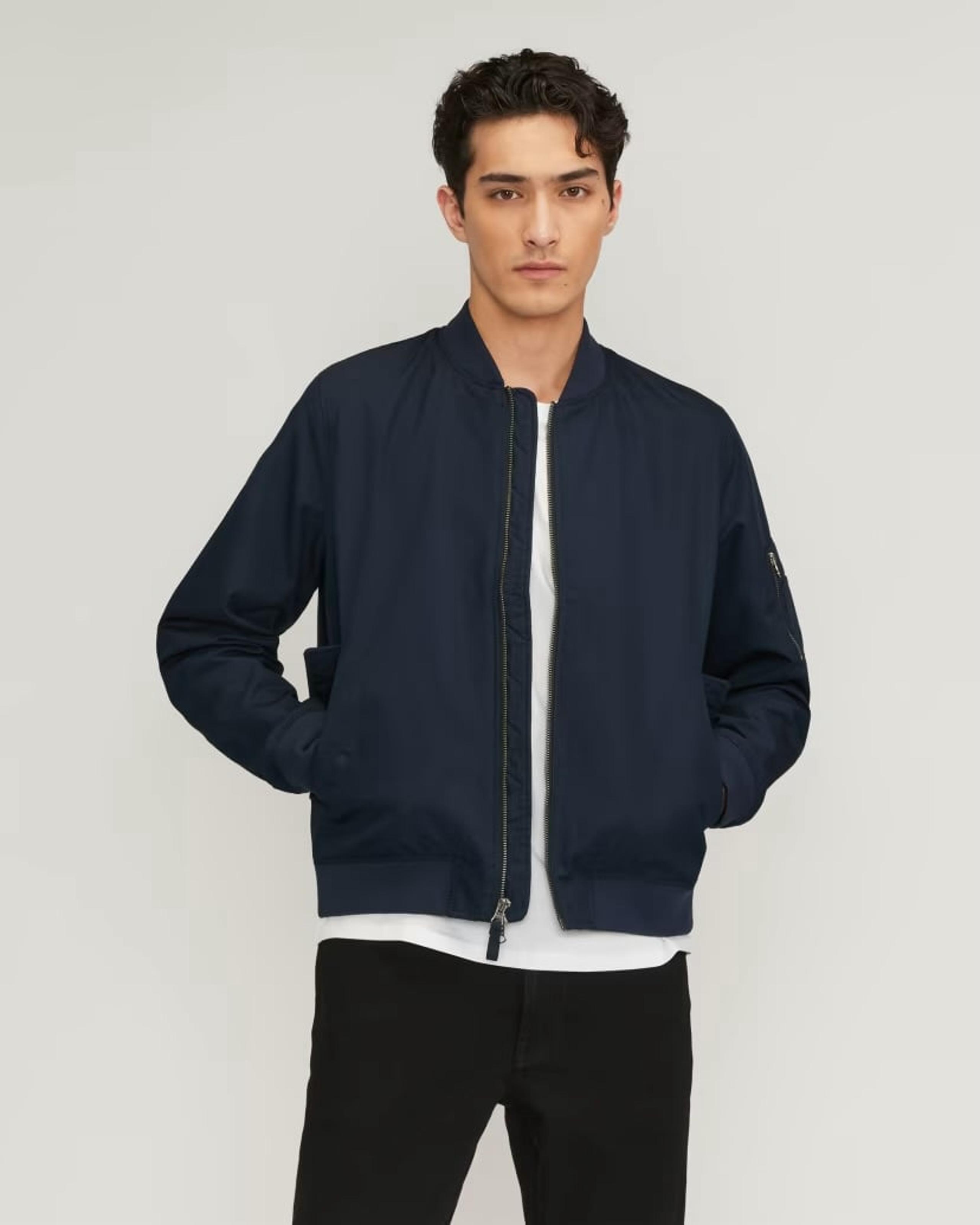 Everlane The Bomber Jacket | Uniform - Deep Navy - Small