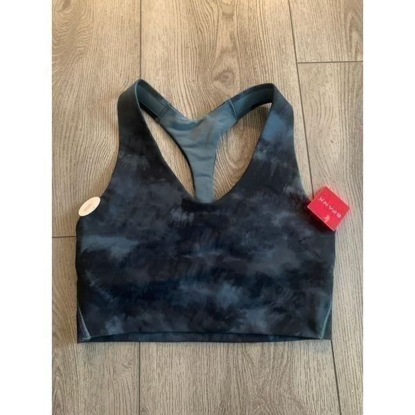 Spanx storm tie dye printed long line sport bra