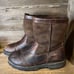 Mens UGG 5143 Brown Leather Shearling Lined Snow Winter Boots Size 9 M GUC
