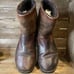 Mens UGG 5143 Brown Leather Shearling Lined Snow Winter Boots Size 9 M GUC