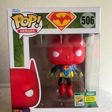 Batman / Superman Fusion Funko Pop SDCC 2024 Official Con Sticker Exclusive 506