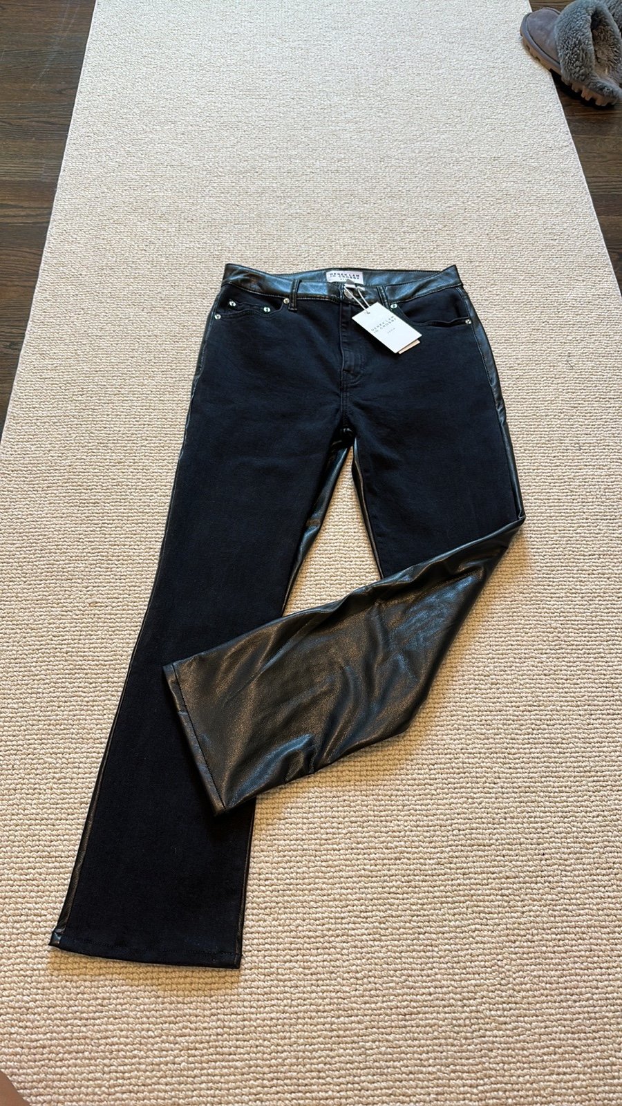 Derek Lam 10 Crosby Women's Kate High-Rise Straight-Leg Stretch Jeans size 28