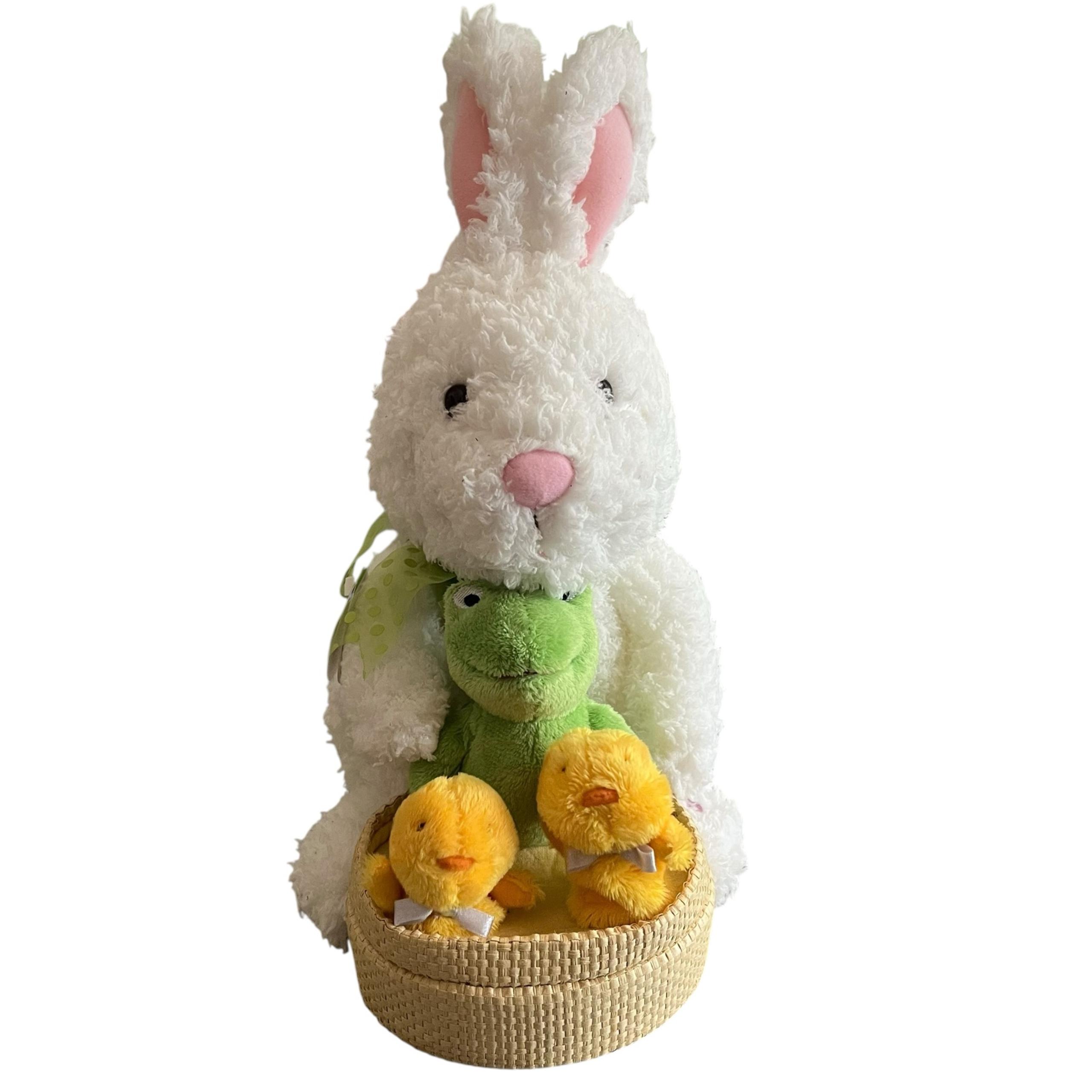 Hallmark Spring Quartet Animated Plush Bunny Frog Ducks Easter Tested Works 2006