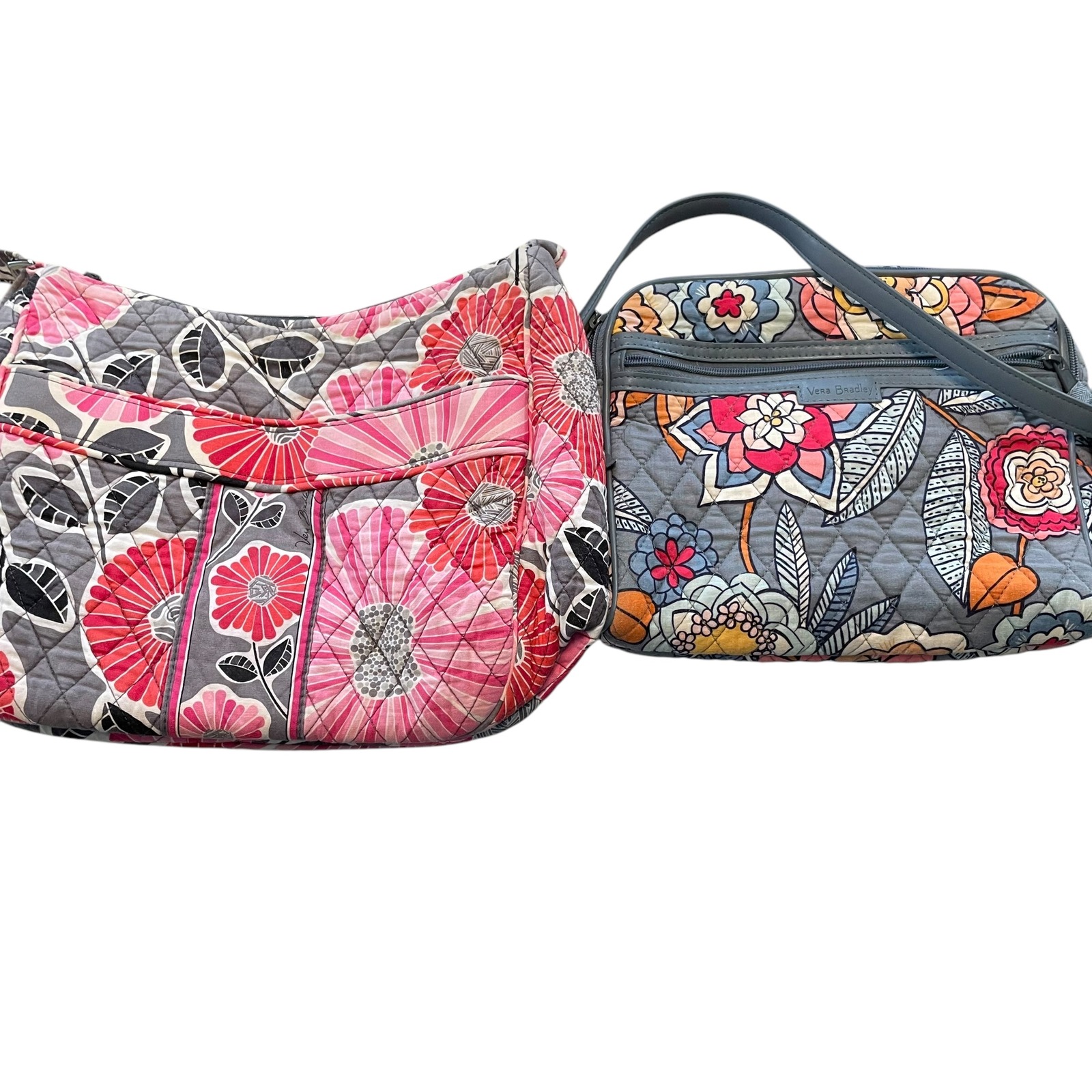 Vera Bradley Crossbody Lot Quilted Floral Tropical Evening Cherry Blossom