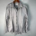 Calvin Klein Men’s Shirt sz XL 17-34/35 Grey Striped Non Iron # E833