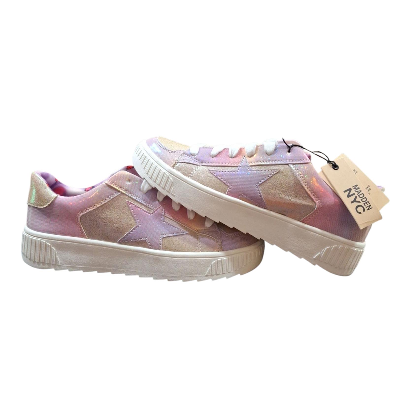 Steve Madden Women's Irredescent Pink and Gold Sneakers.Womens Sz.5 Girls Sz.3.5