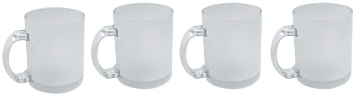 Sublimation Glass Frosted Blank Gift Mug 11 ounces 4 pieces Heat Thermal Coating