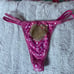 Vintage vs pink double string low rise thong