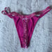 Vintage vs pink double string low rise thong
