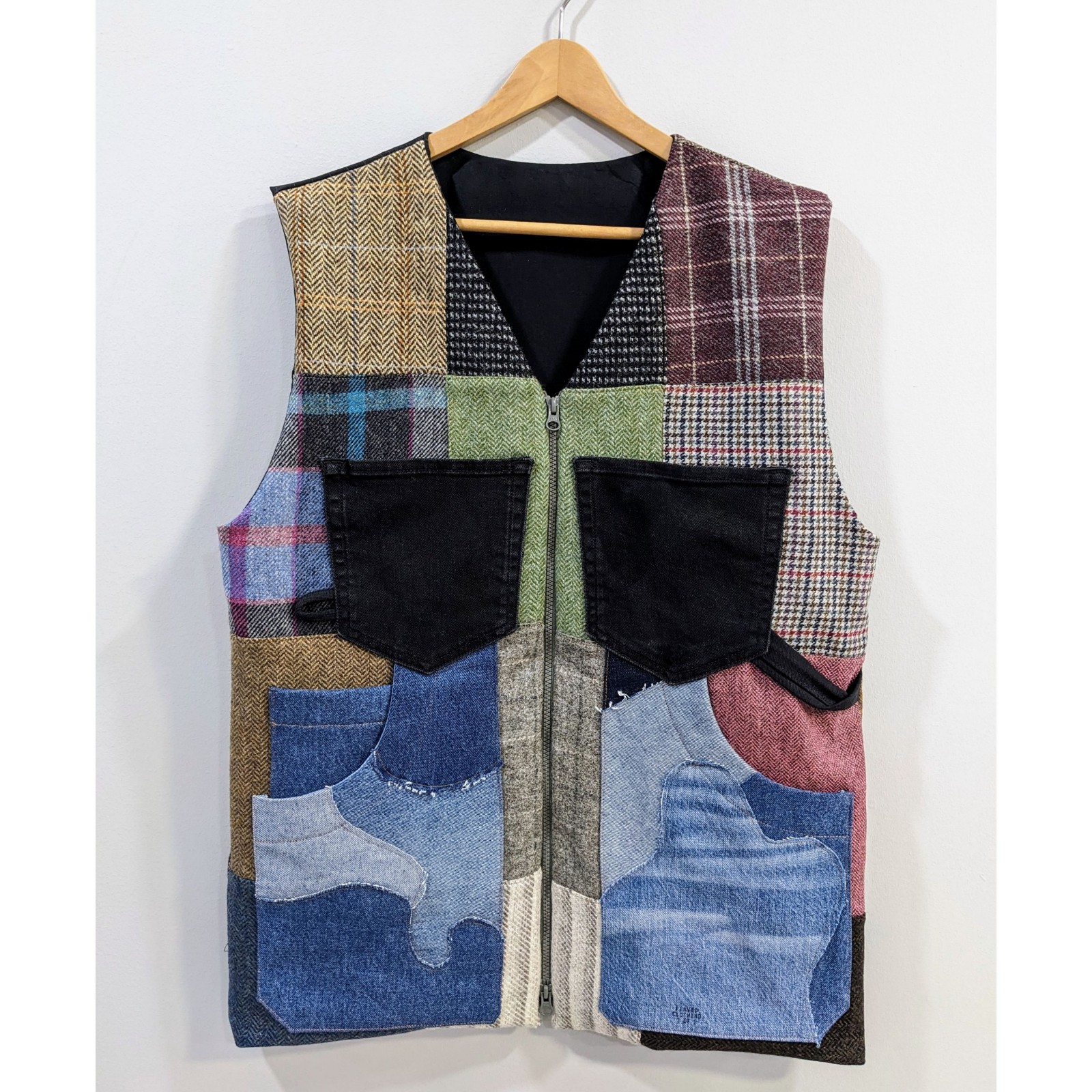 Patchwork Painter’s Vest (Chest 40-42″)