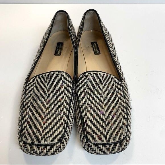 Kate Spade Tweed Herringbone Loafer 8B