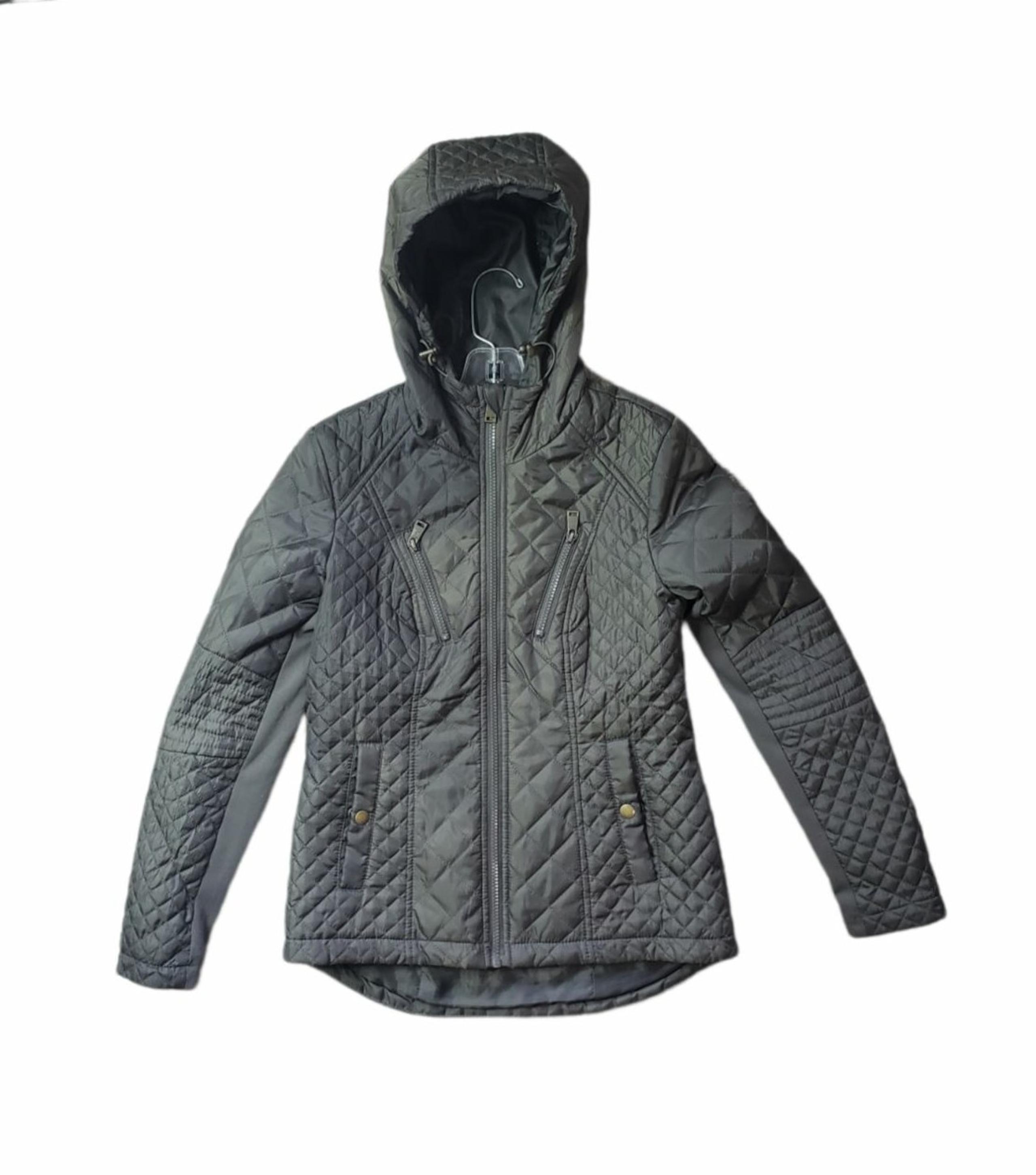 Sebby Womens Olive Green Light Puffer Quilted Size XS Jacket