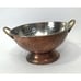 Vtg Tin Lined Footed Sieve Strainer Brass Handle Farmhouse Copper Colander
