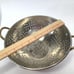 Vtg Tin Lined Footed Sieve Strainer Brass Handle Farmhouse Copper Colander