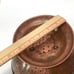 Vtg Tin Lined Footed Sieve Strainer Brass Handle Farmhouse Copper Colander