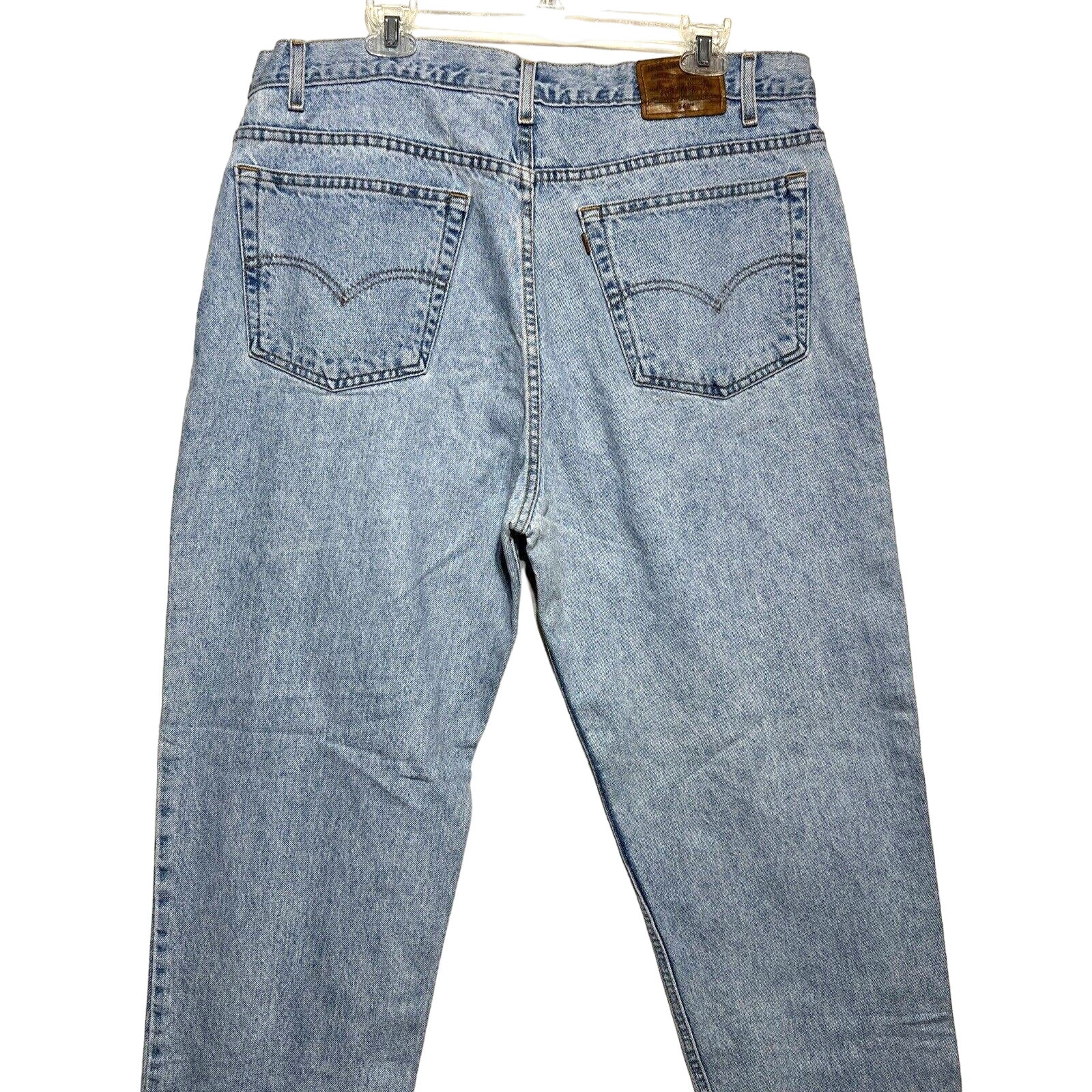 Vintage Levi’s 540 Relaxed Fit Signature Brown Tab Distressed Denim Jeans 40x34