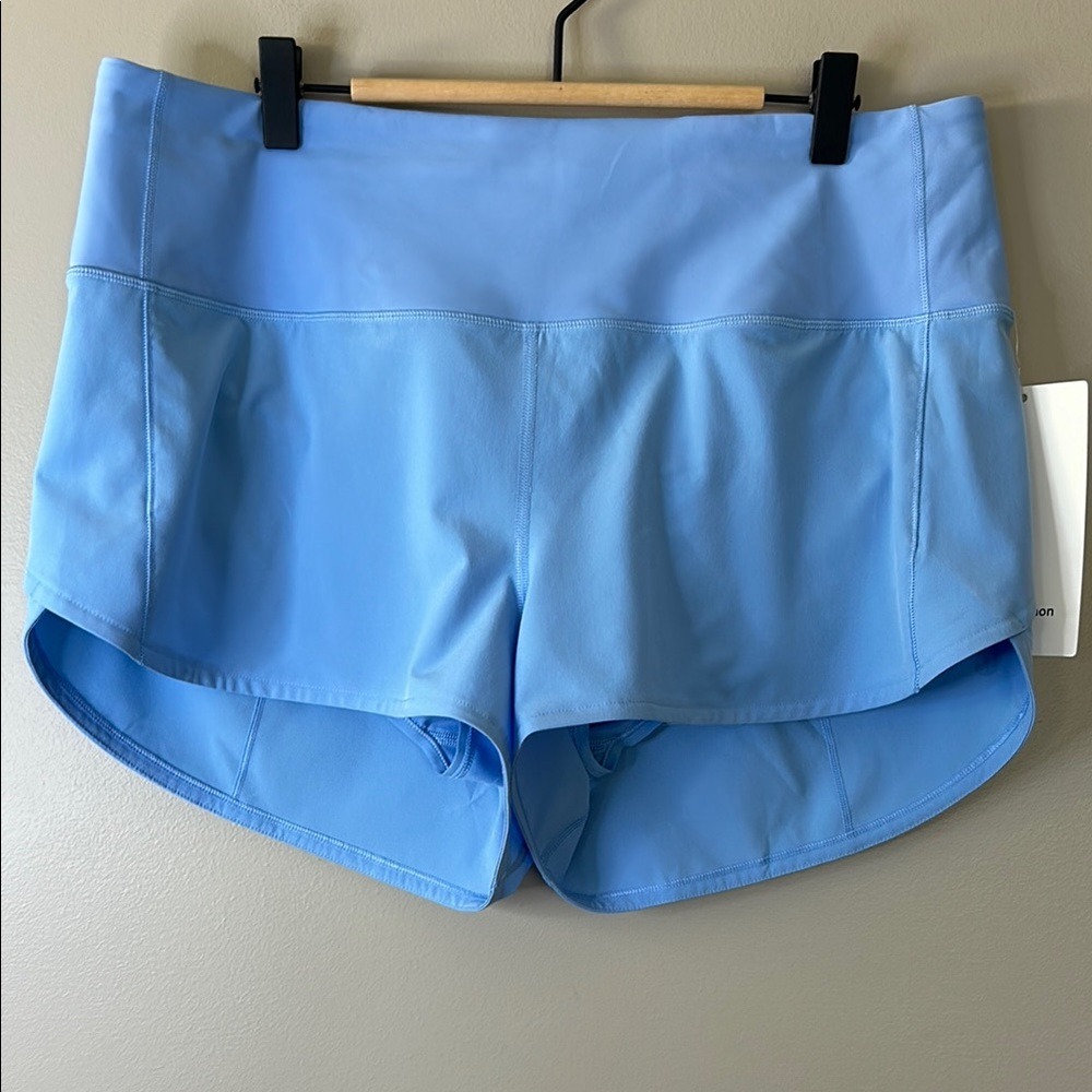 NWT Lululemon Speed Up HR Short 2.5 Size 12 Sinatra Blue SNBL