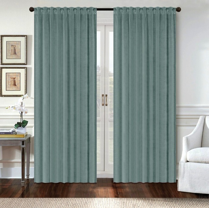 100% Blackout Curtains for Bedroom Thermal Insulated Lined Curtains