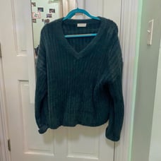 Aritzia Babaton Ulmann Sweater Dark Green
