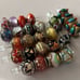LOT of 15 Italian Murano Glass Charms, 16 Assorted Miscellaneous Beads PERFECT