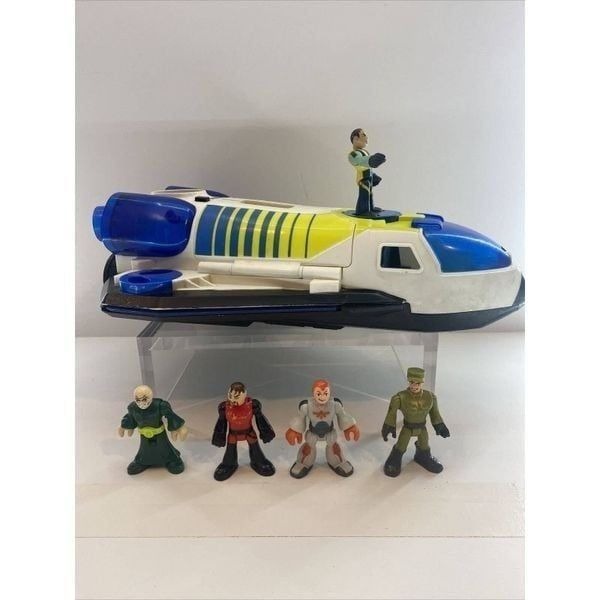 Imaginext Space Shuttle P4237 Fisher Price 2008 Lights & Sounds + Figures (5)