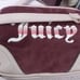 Juicy Couture Cabernet / Dusty Blush Retro Vibe Crossbody Velvet Handbag NEW
