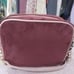 Juicy Couture Cabernet / Dusty Blush Retro Vibe Crossbody Velvet Handbag NEW