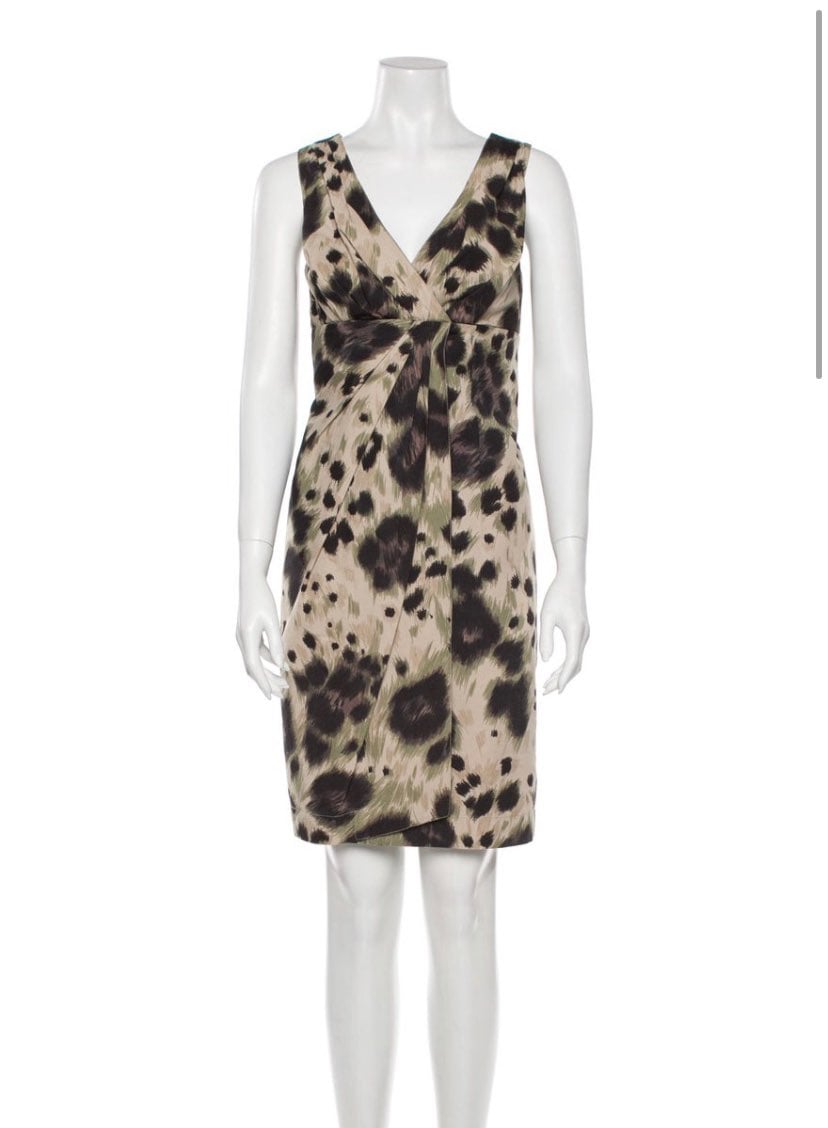 VALENTINO (RED) size 42 print SHEATH