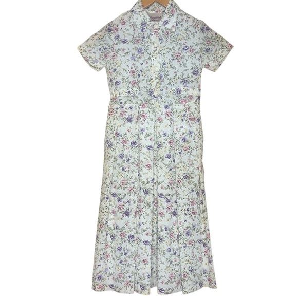 Vintage Storybook Heirlooms floral dress 6x