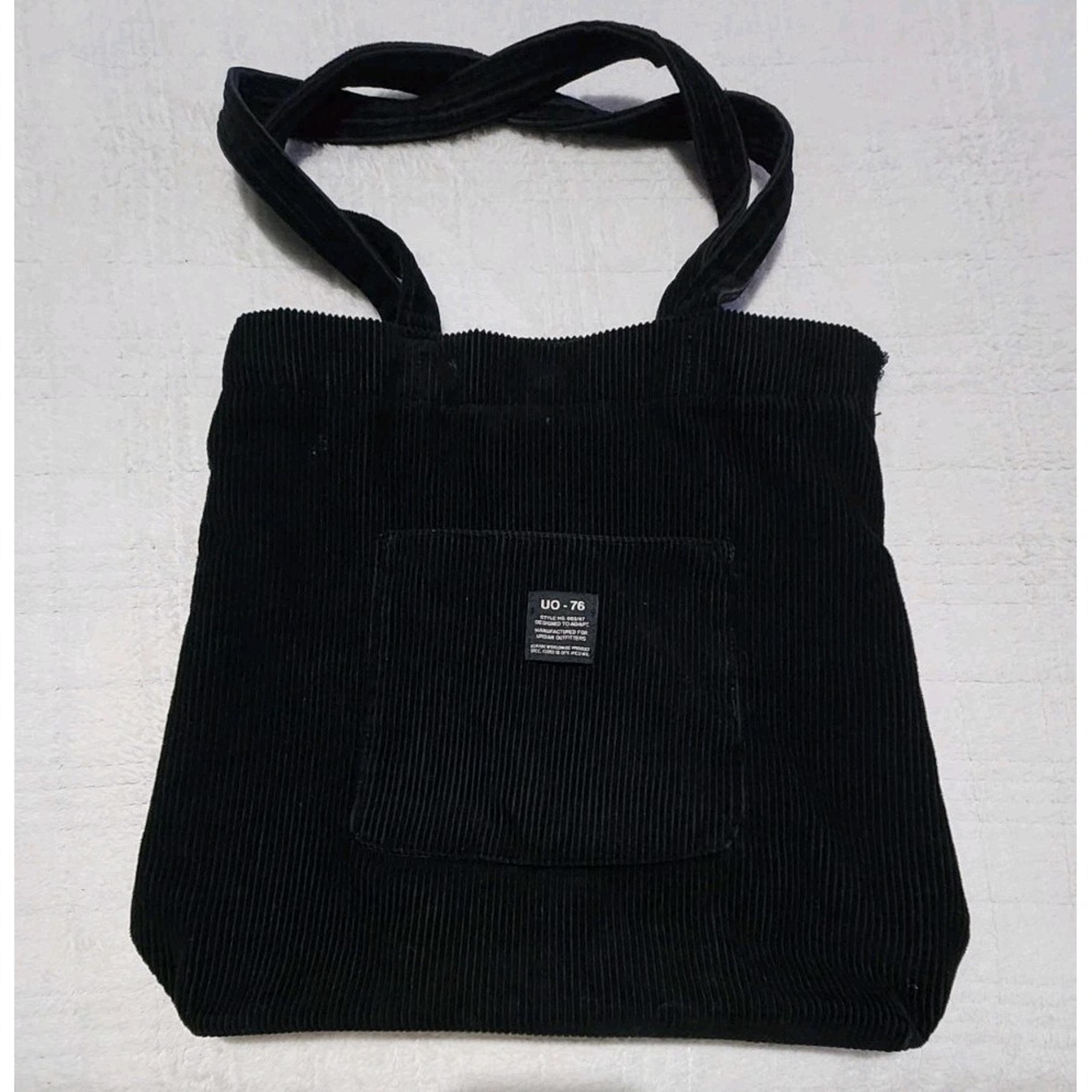 Urban Outfitters UO Corduroy Tote Bag Black *see Description
