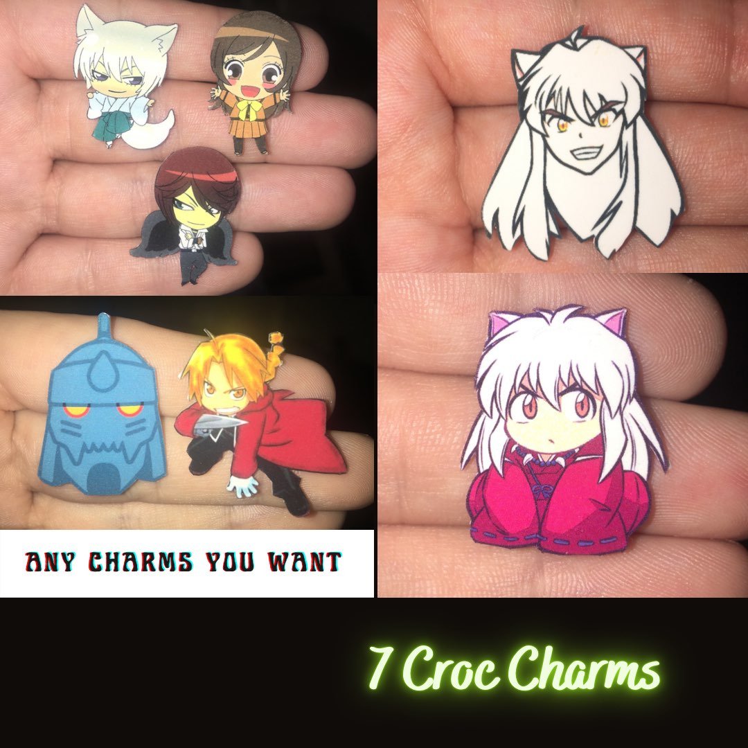 Anime or manga croc charms