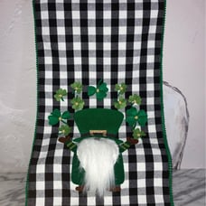 st patricks day gnome table runner
